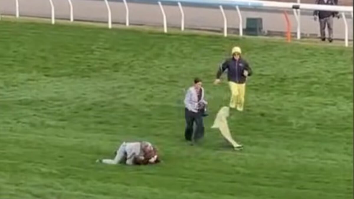 圖：闖沙田馬場賽道男子  獲准保釋候查