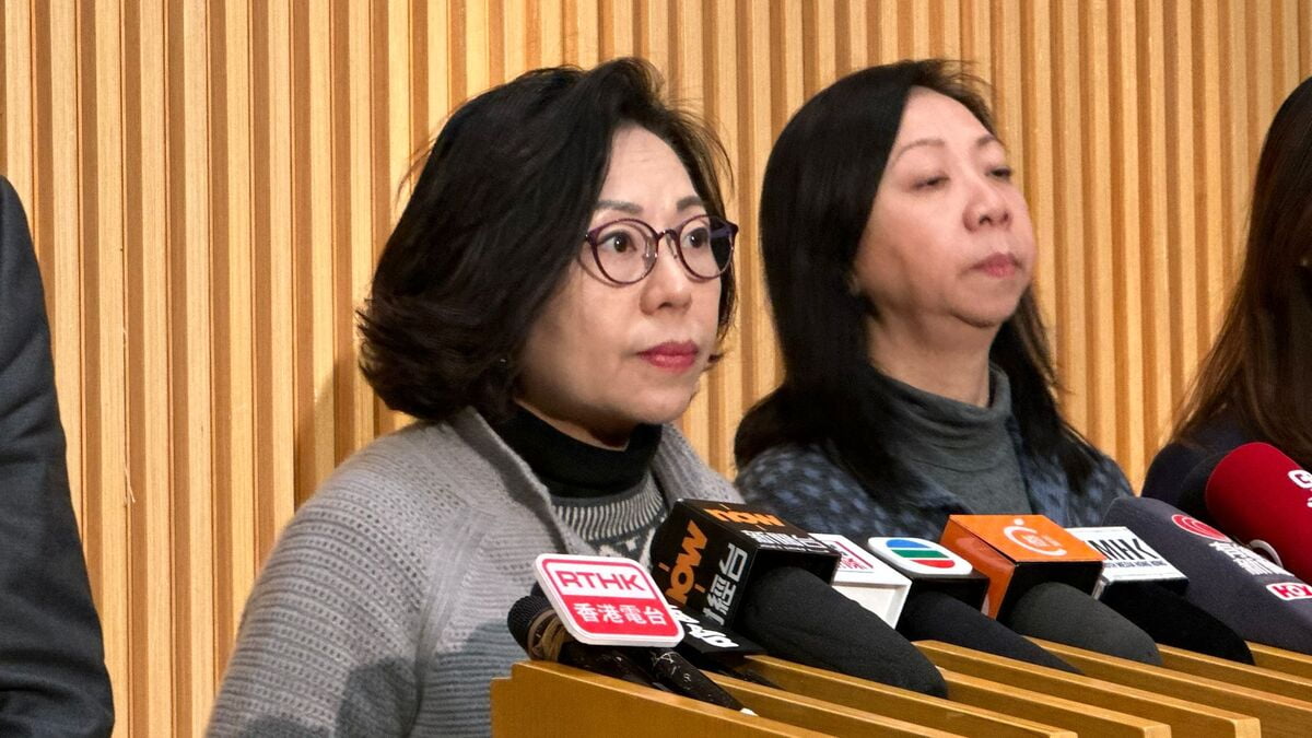 圖：麥美娟：解散法團管委會不影響宏福苑業主最終決定權  麥美娟指政府歡迎土地審裁處解散管委會並委任合安決定 　歐朗欣攝