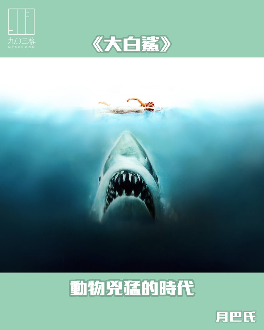 大白鯊》——動物兇猛的時代｜月巴氏＠九〇三格｜my903.com