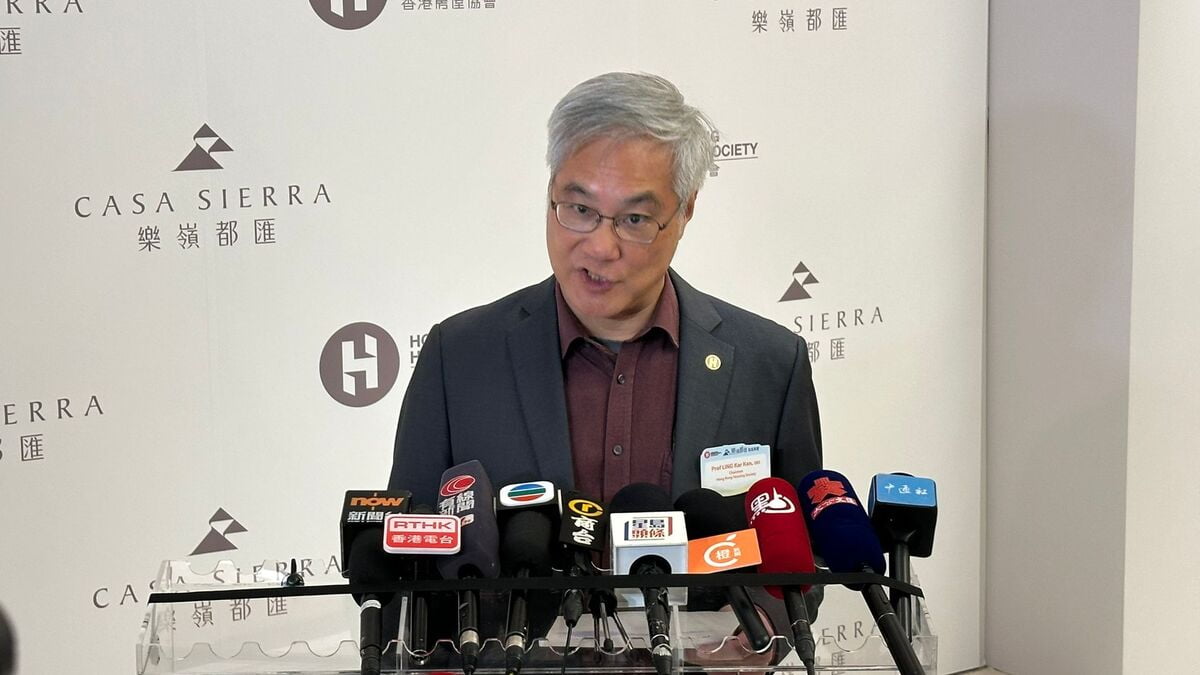 圖：房協資助出售房屋「樂嶺軒」本月交樓　預留單位供宏福苑居民認購  凌嘉勤指「樂嶺都匯」2房單位貼近宏福苑户型　歐朗欣攝